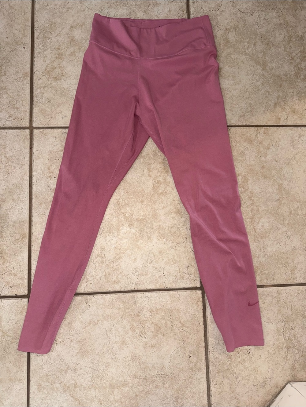 Mauve Nike High-Waist Athletic Leggings